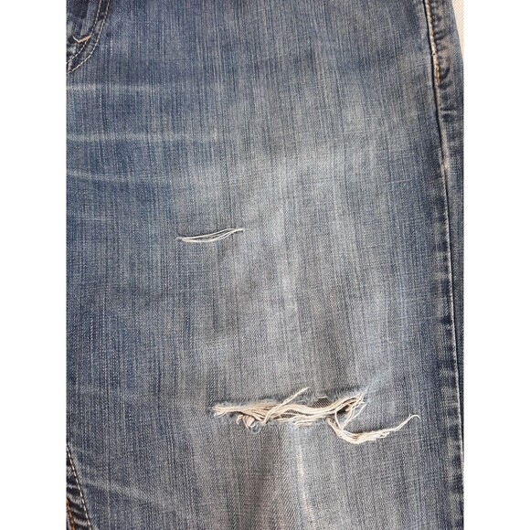 Levis 527 Jeans Mens 34 35x32 Boot Distressed Thrashed Mid Rise Cowboy Western - Picture 11 of 16